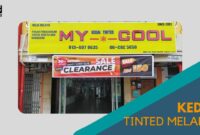 Cover Kedai Tinted Melaka 7milegae