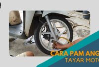 Cover Cara Pam Angin Tayar Motor 7milegae